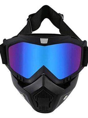 Motorcycle Goggles Face Mask UV Protection Dirt Bike ATV Motocross Riding Gear
